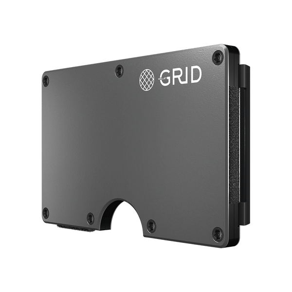 GRID Titanium metal wallet